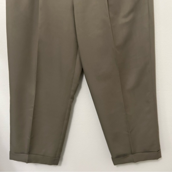 Croft and Barrow Pleated Front Taupe Brown Men’s Dress Pants Size 36 Tailored - Picture 3 of 12